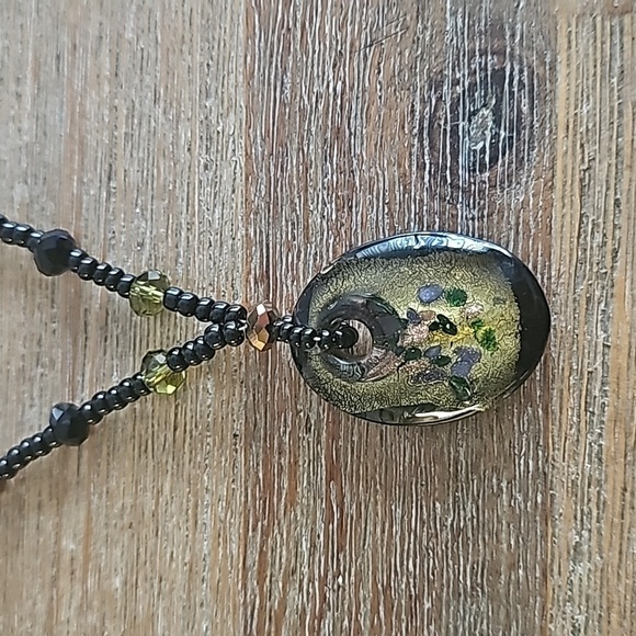 Murano Glass Oval Necklace - Picture 5 of 7